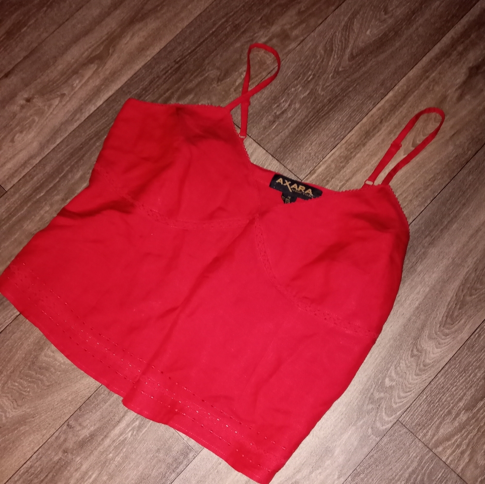 Vintage red crop top plus size 3x